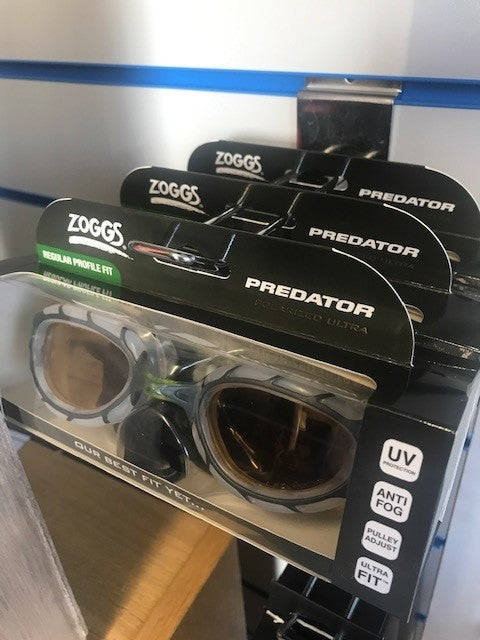 Zoggs Predator Polarised Ultra Swimming Goggles (grey & green)