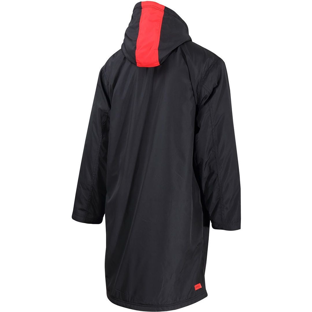 Zone3 Polar Fleece Parka Robe - Black/Red