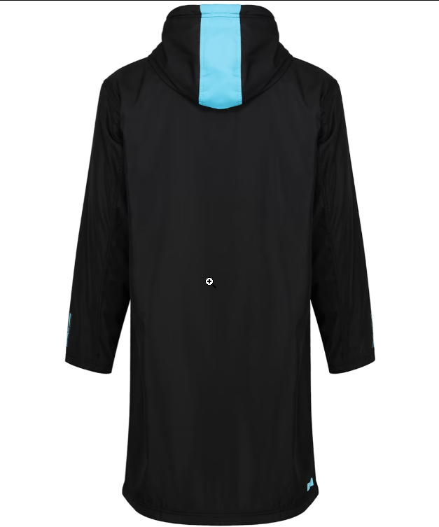 Zone3 Polar Fleece Parker Robe- Black/Blue