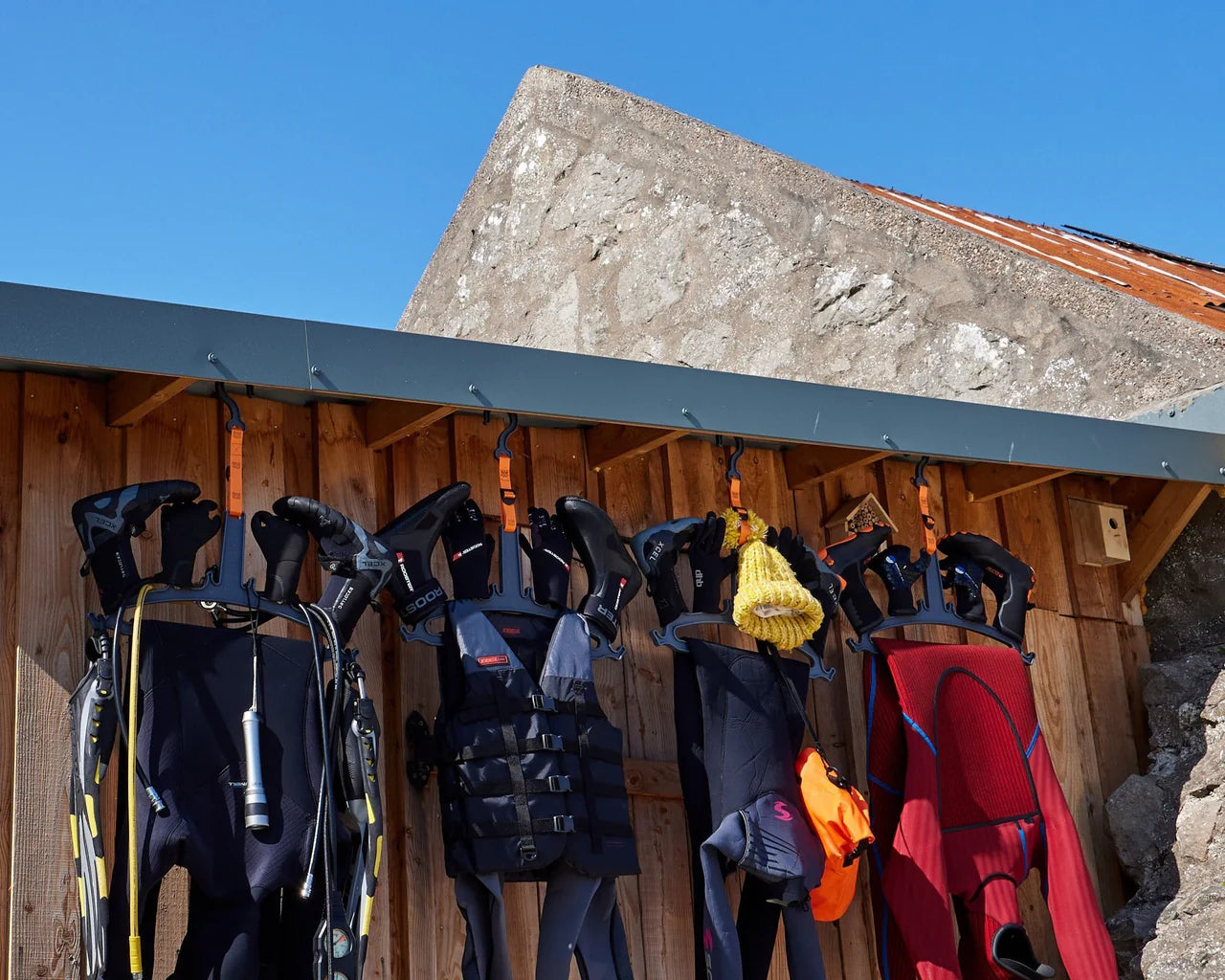 C-monsta Grey or Orange Wetsuit V2 Hanger