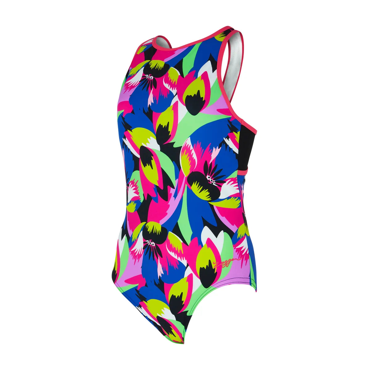 Zoggs Swimsuit Florish Pink Ecofeel Crossback (Ex Display)