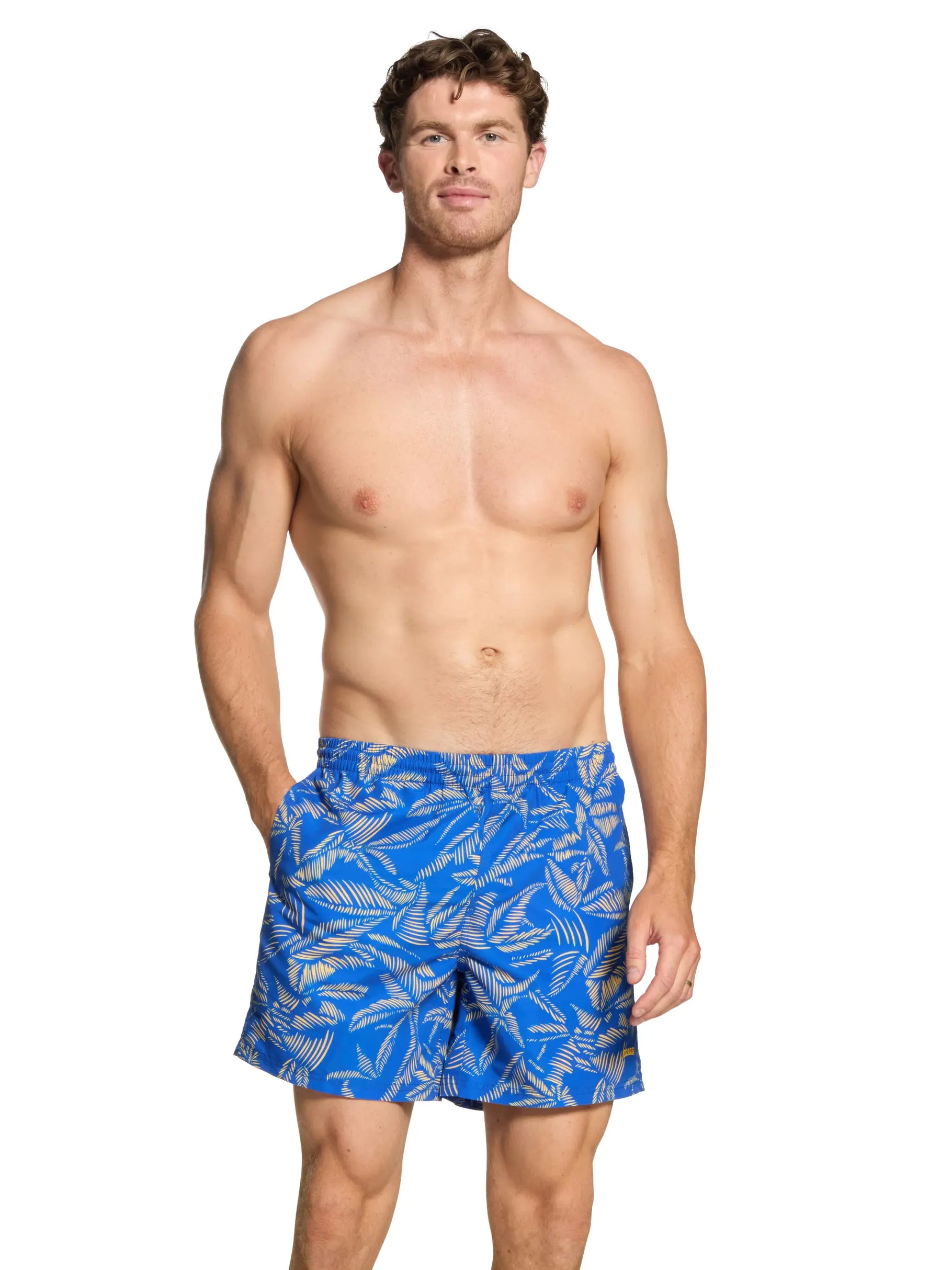 Mens Leaf 16 Inch Water Shorts
