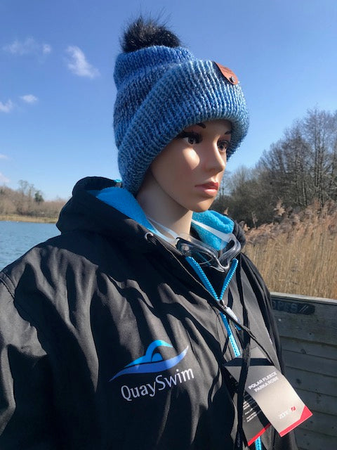 Quayswim Zone3 Parka Fleece Black/Blue