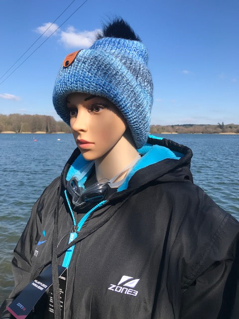 Quayswim Zone3 Parka Fleece Black/Blue