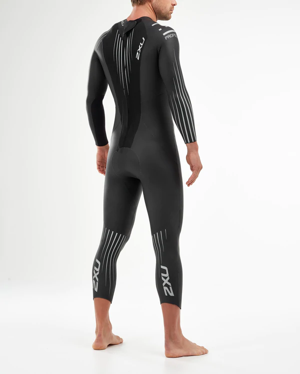 2XU Mens Propel 1 Wetsuit Black/Silver Shadow