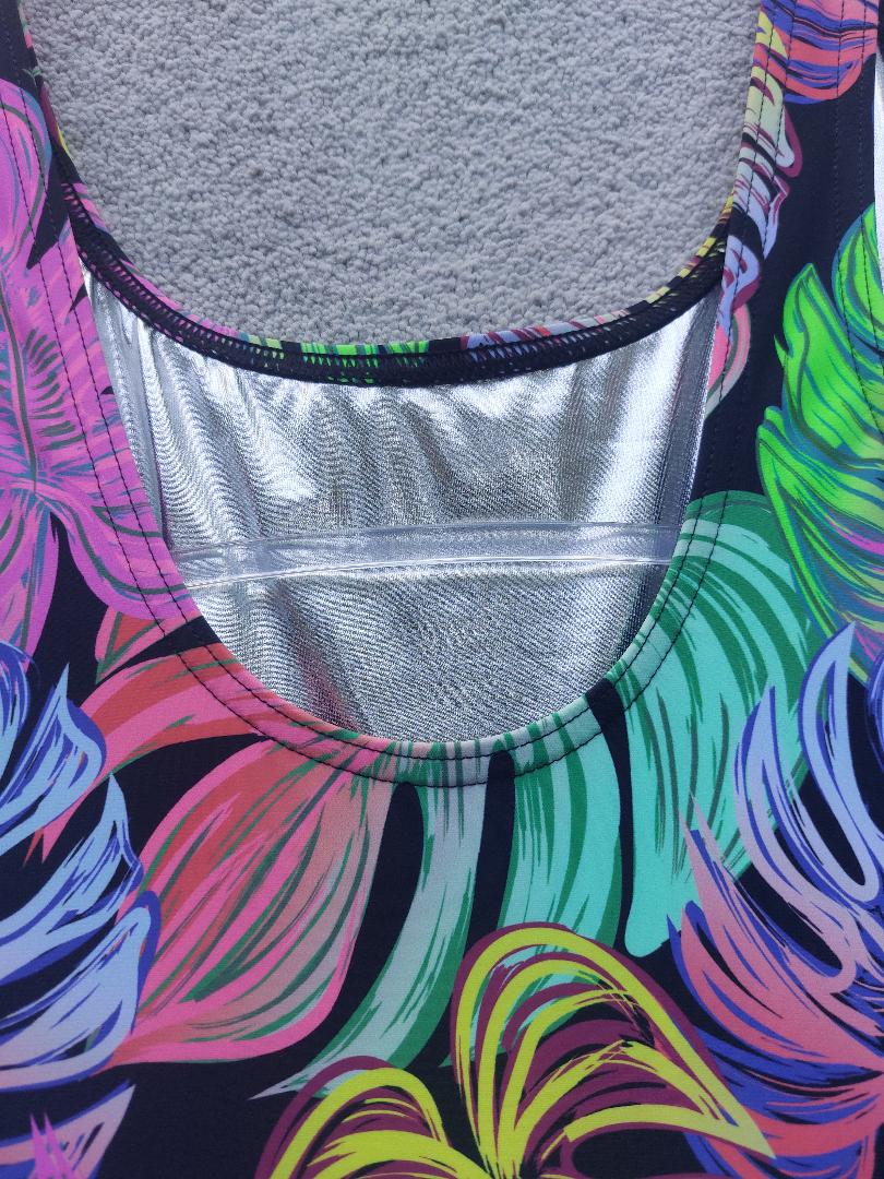 Zoggs Swimsuit Ecofeel Silver Lined Scoopback (Ex Display)