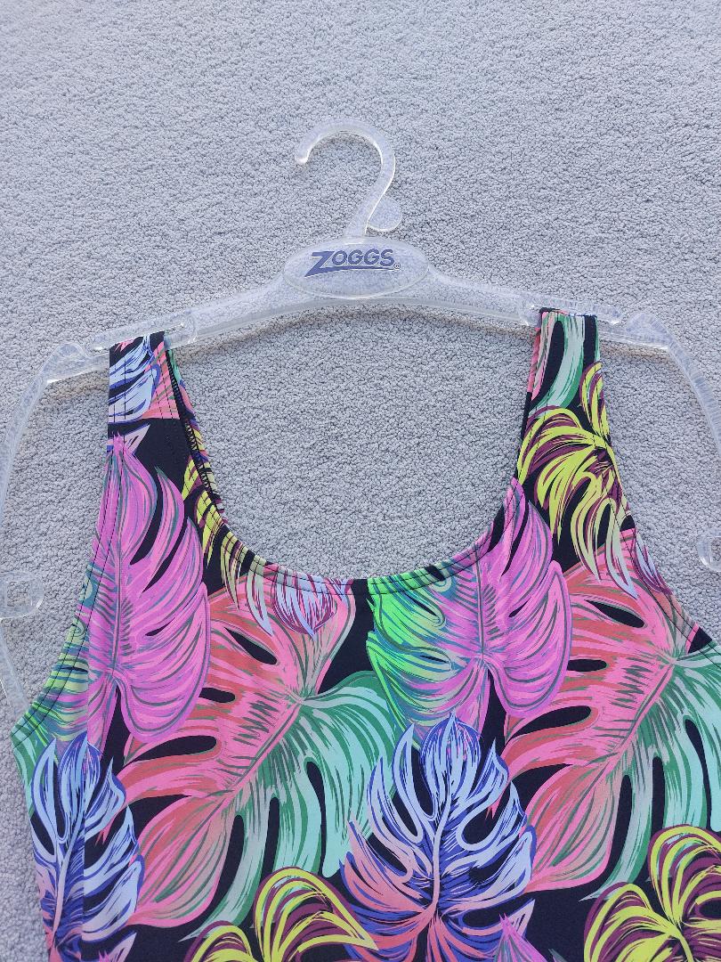 Zoggs Swimsuit Ecofeel Silver Lined Scoopback (Ex Display)