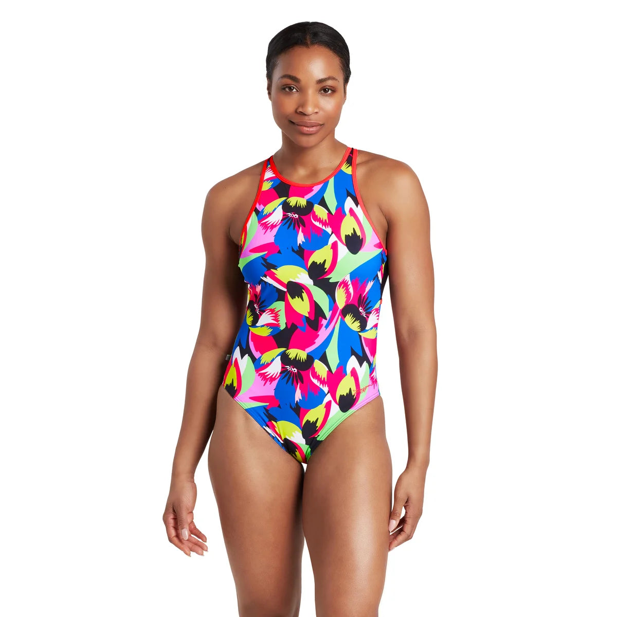 Zoggs Swimsuit Florish Pink Ecofeel Crossback