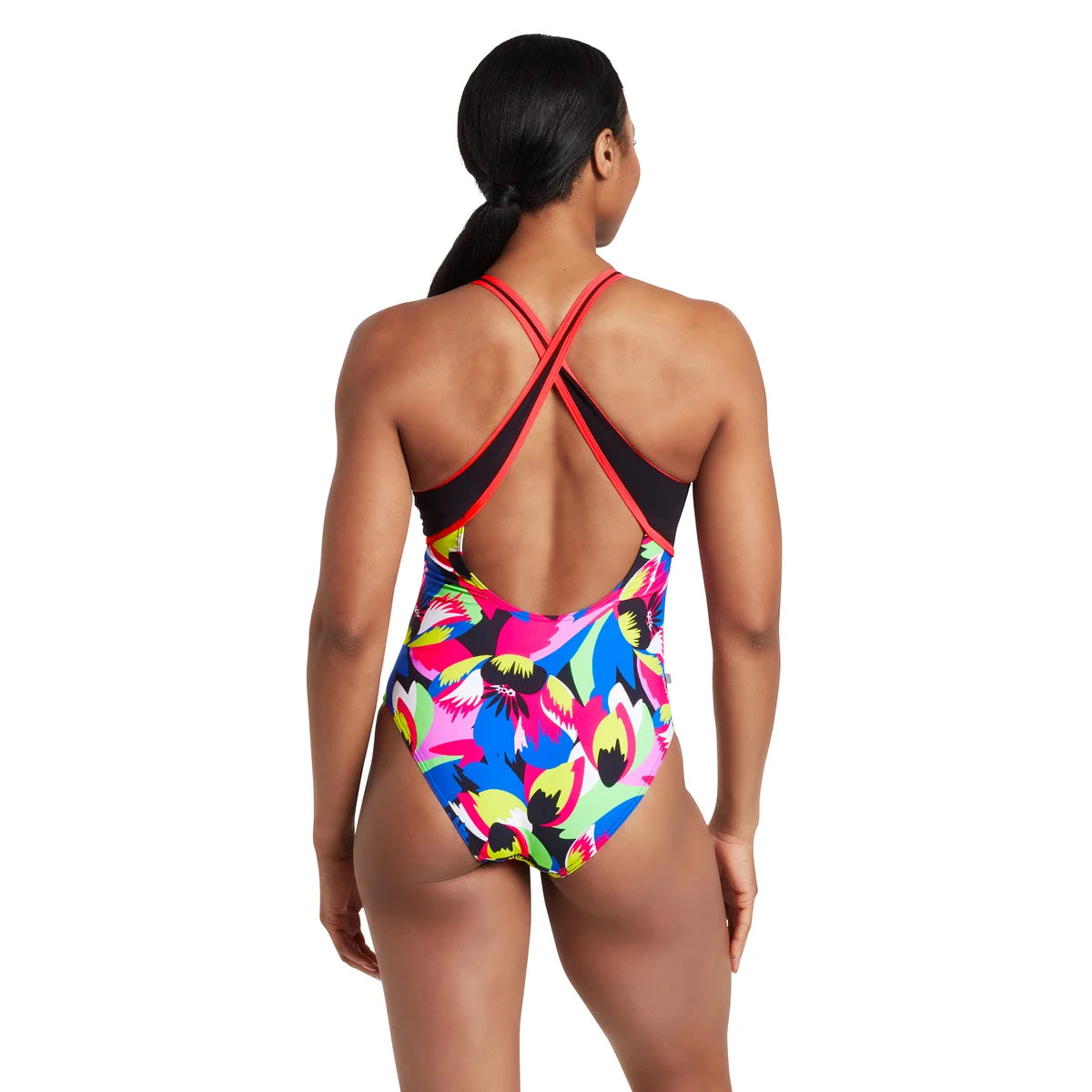 Zoggs Swimsuit Florish Pink Ecofeel Crossback