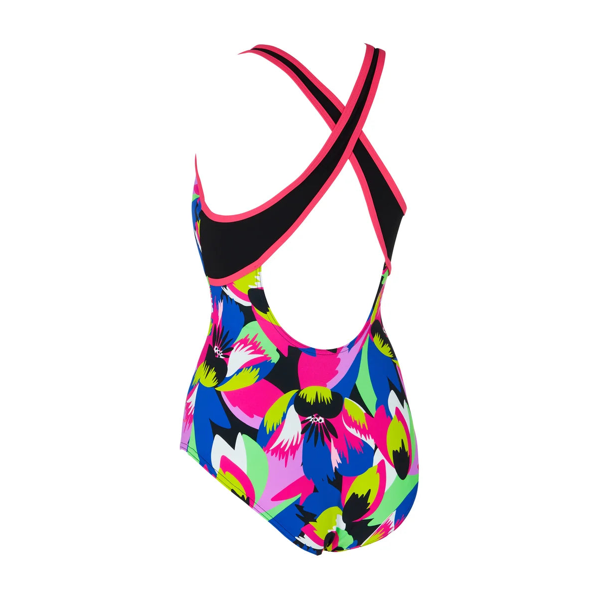Zoggs Swimsuit Florish Pink Ecofeel Crossback (Ex Display)