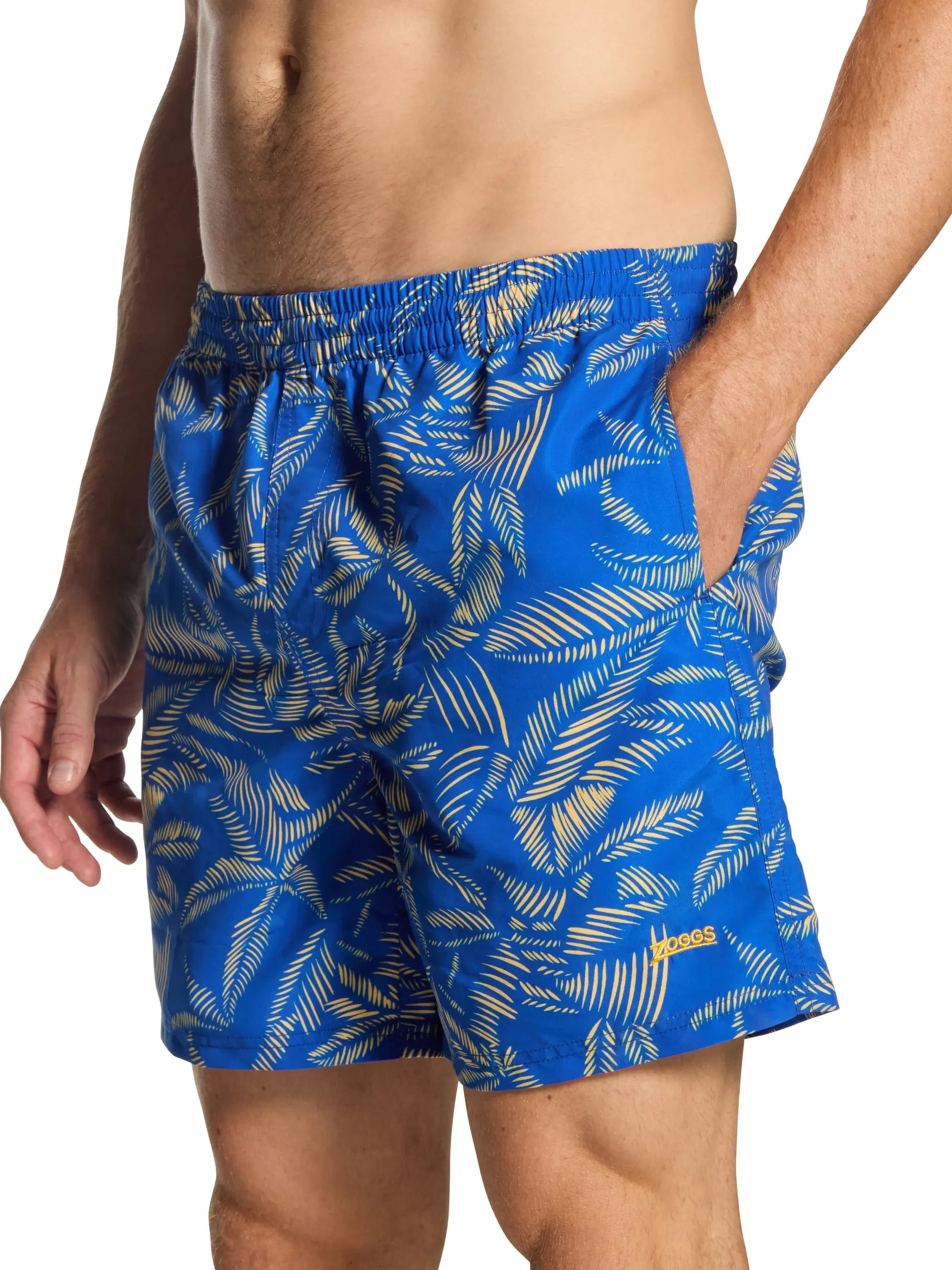 Mens Leaf 16 Inch Water Shorts