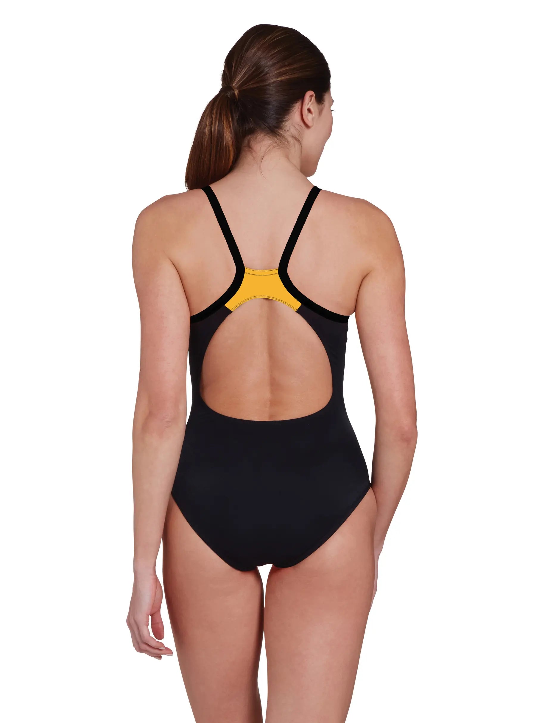 Zoggs Womens Pipeline Orange Strikeback Swimsuit