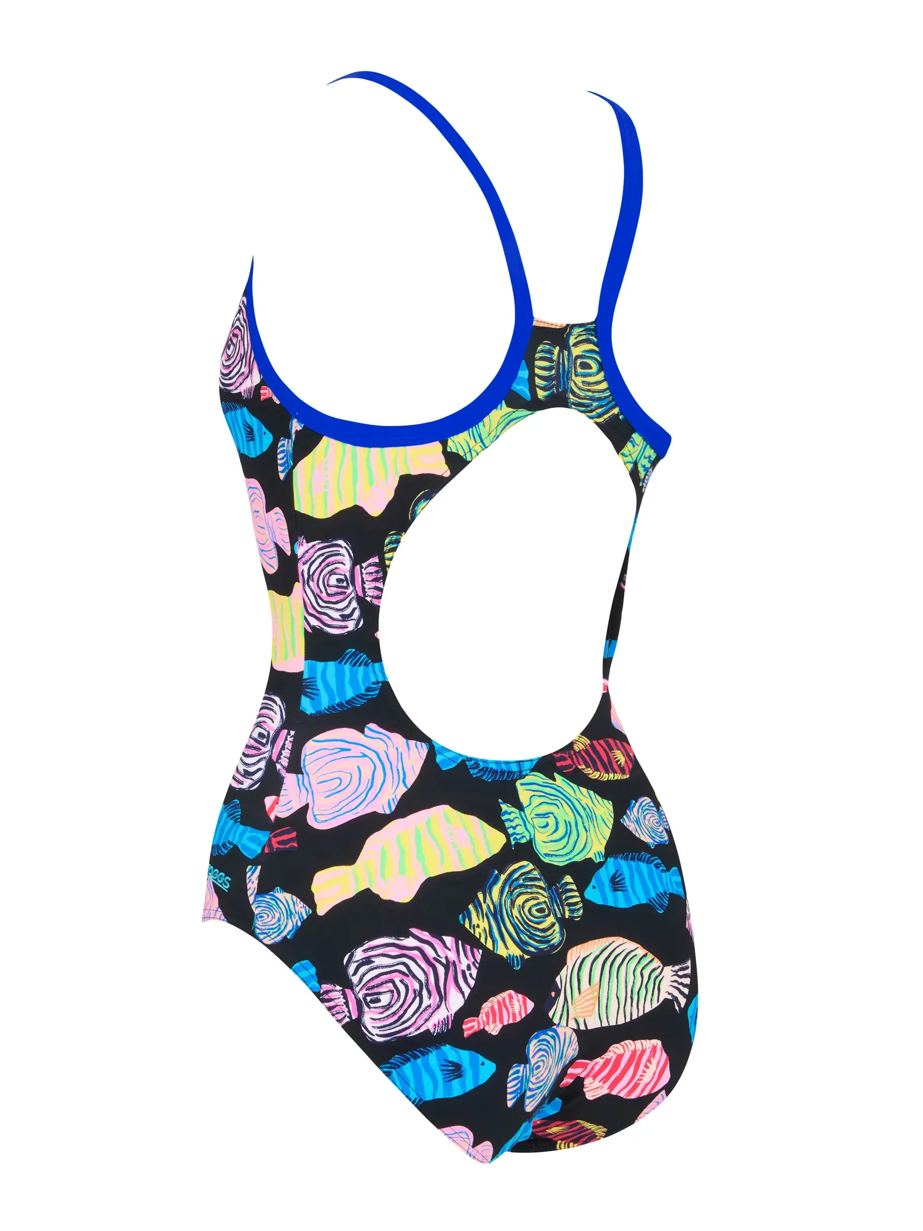 Zoggs Womens Sea Tribe Silver Lined Strikeback Swimsuit