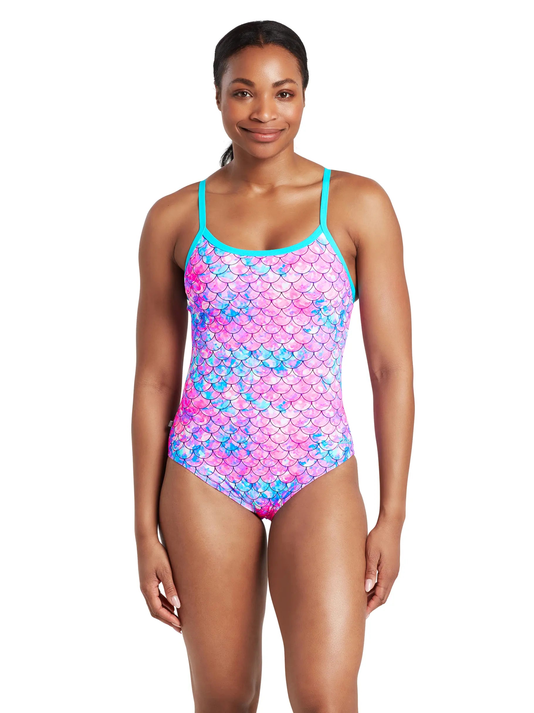Womens Sirene Sparkle Silver Lined Strikeback Swimsuit