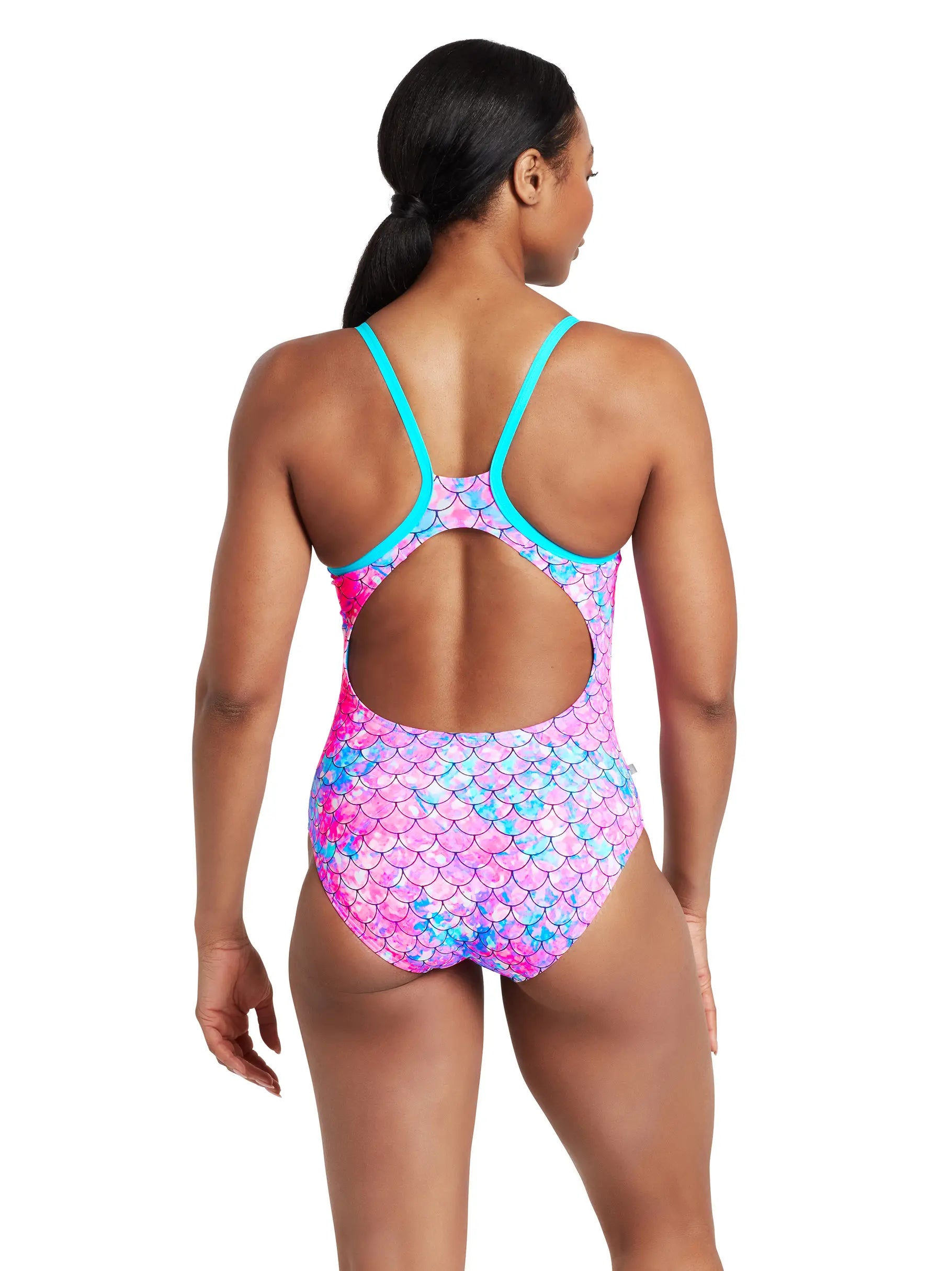 Womens Sirene Sparkle Silver Lined Strikeback Swimsuit